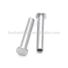 Cabeça de aço inoxidável rebite semi tubular, oem &amp; odm serviço bem-vindo